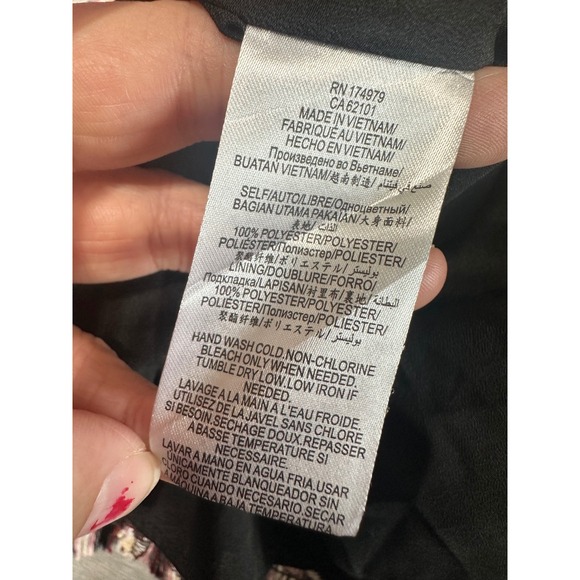 BCBGeneration Houndstooth Mini Skirt Womens‎ Size 10 Tweed Fringed Hem - Picture 7 of 7